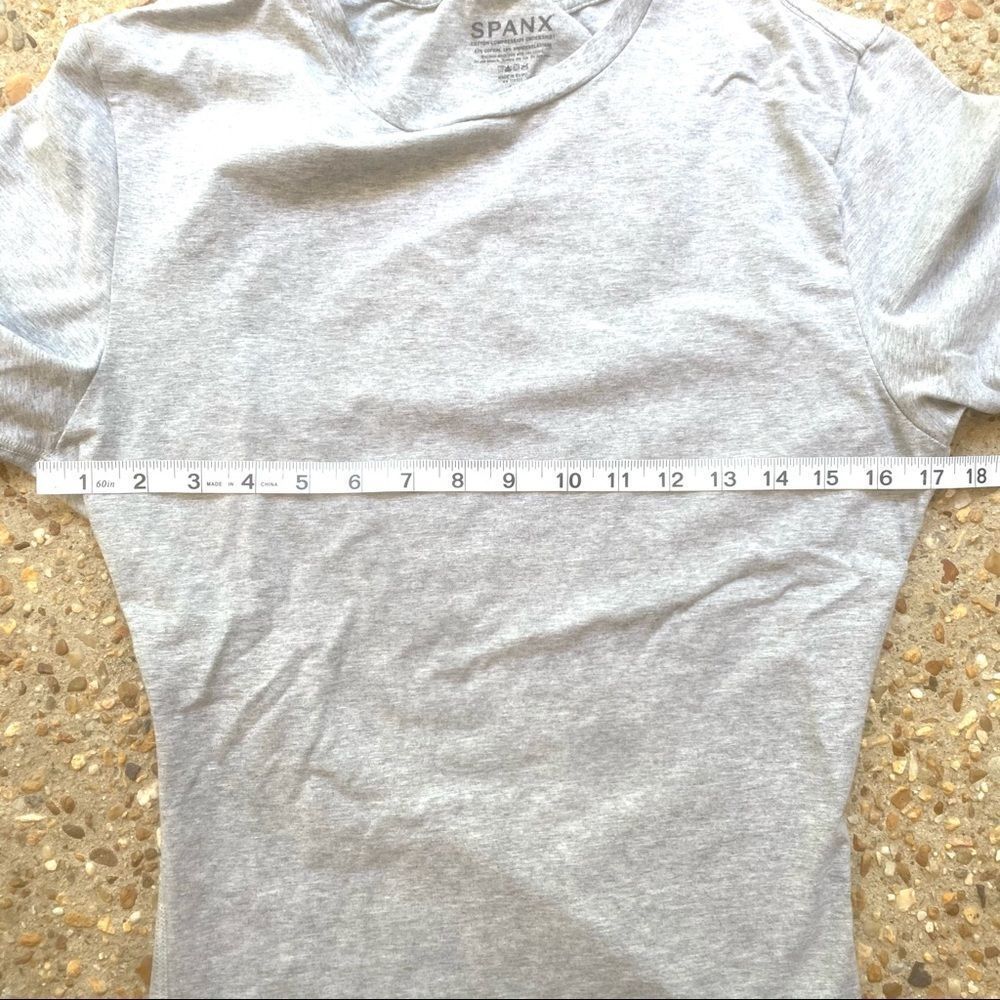 Spanx Cotton Compression Gray Undershirt Size L - image 5